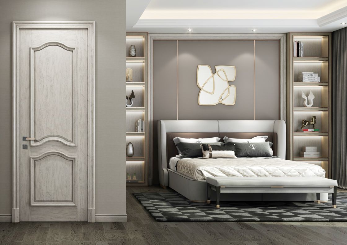 Portes intérieures en bois à ouverture latérale contemporaine pour les chambres intérieures populaires