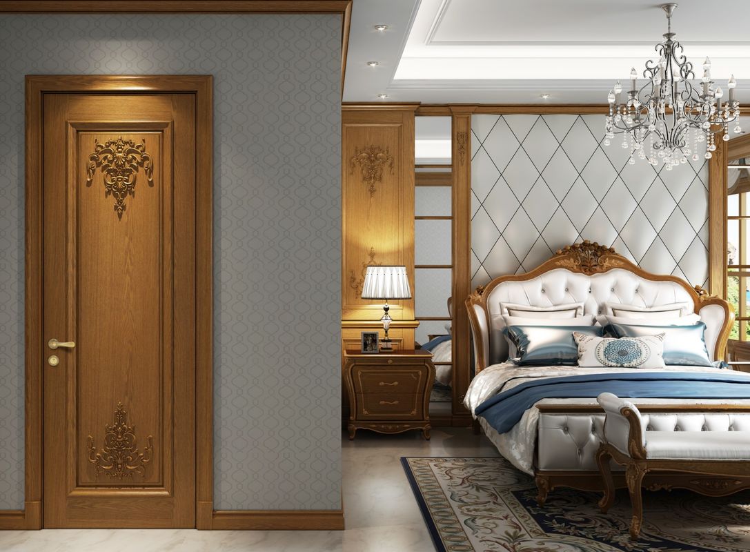 Portes intérieures en bois à ouverture latérale contemporaine pour les chambres intérieures populaires