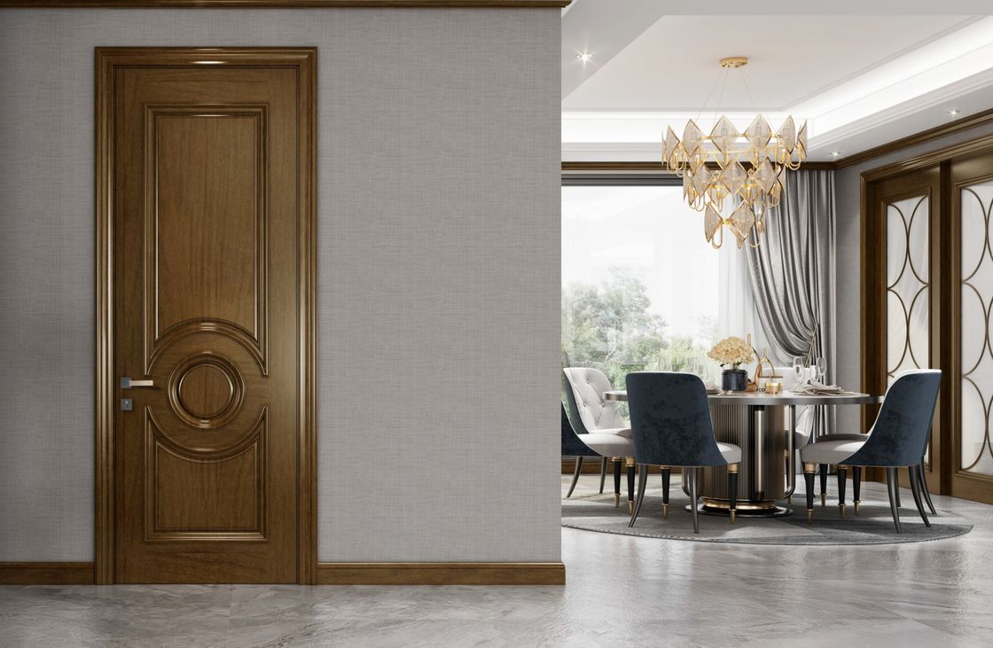 Portes intérieures en bois à ouverture latérale contemporaine pour les chambres intérieures populaires