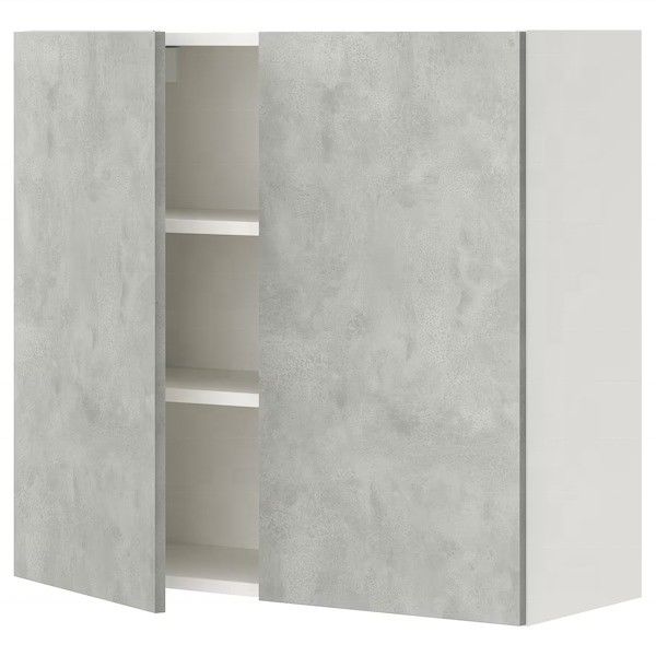 Villa/appartement de couleur de placage personnalisé Armoires de cuisine brillantes Porte avec finition durable