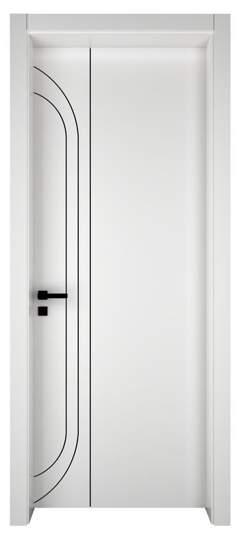 Porte de chambre en bois en polymère de style européen intérieur de luxe Porte en bois de design moderne