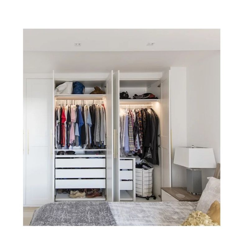 Moderne style M. HDF Armoire de chambre à coucher de tableau pour meubles de placard sur mesure