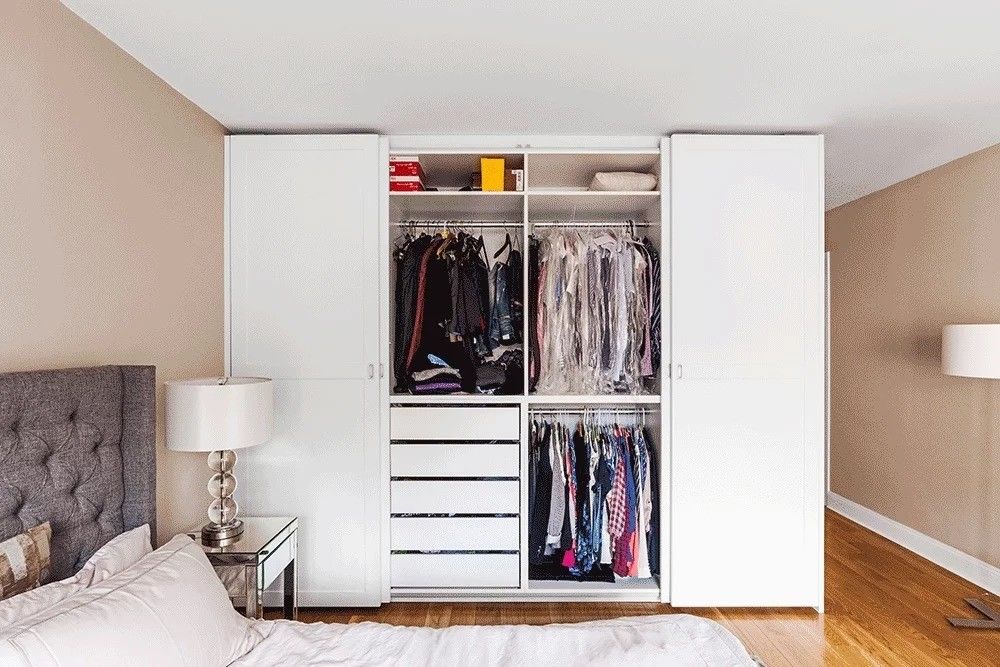 Moderne style M. HDF Armoire de chambre à coucher de tableau pour meubles de placard sur mesure
