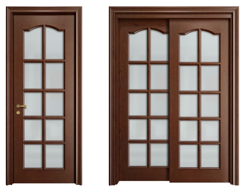 Peinture de surface Finition en bois Matériau principal Portes intérieures pour maison de luxe sur mesure