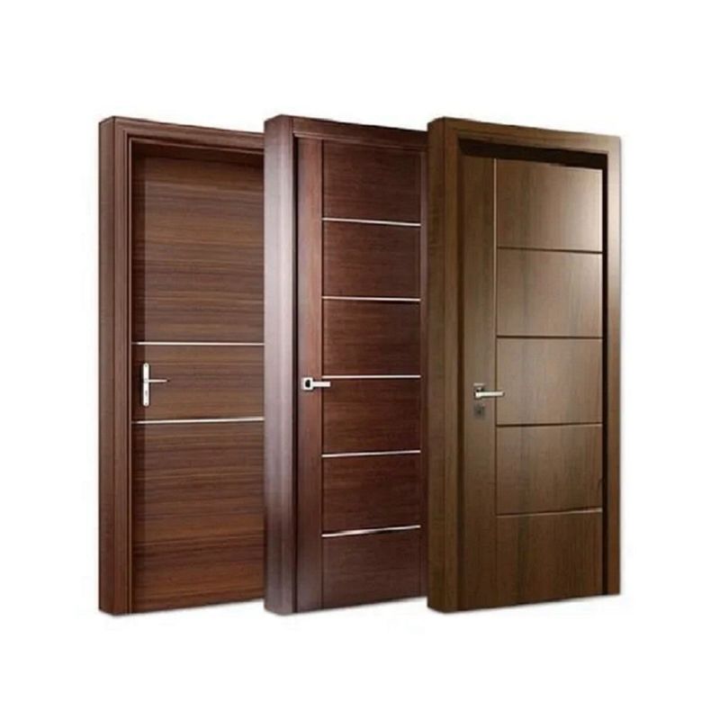 En bois massif en MDF, placage YALIG imperméable à l'eau, porte d'intérieur en bois personnalisée, portes intérieures de design moderne.