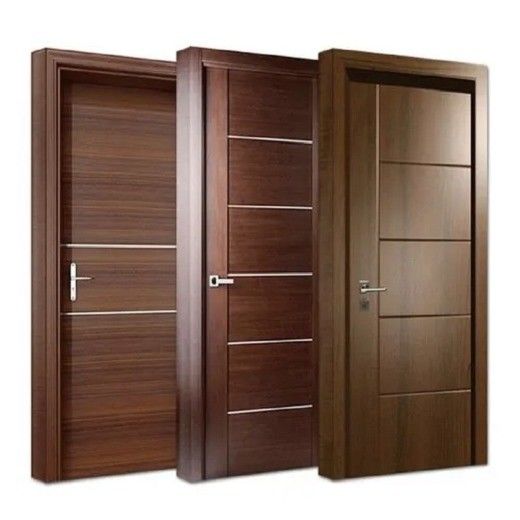 Portes intérieures modernes imperméables à l'eau pour les maisons MDF Veneur Porte de chambre intérieure