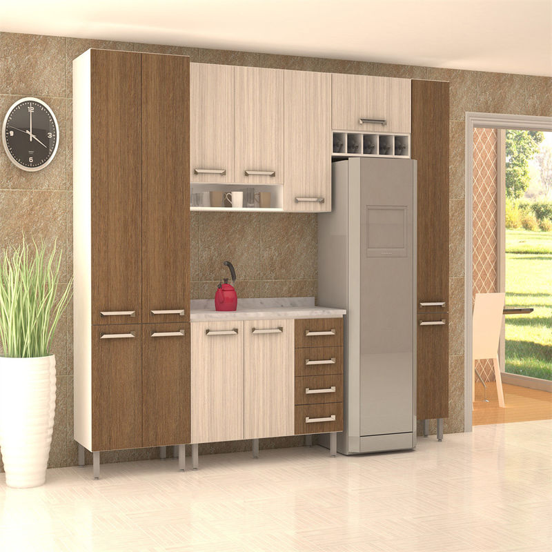 Armoire de cuisine de style italien modulaire YALIG avec matériel Blum et accessoires de coups de pied