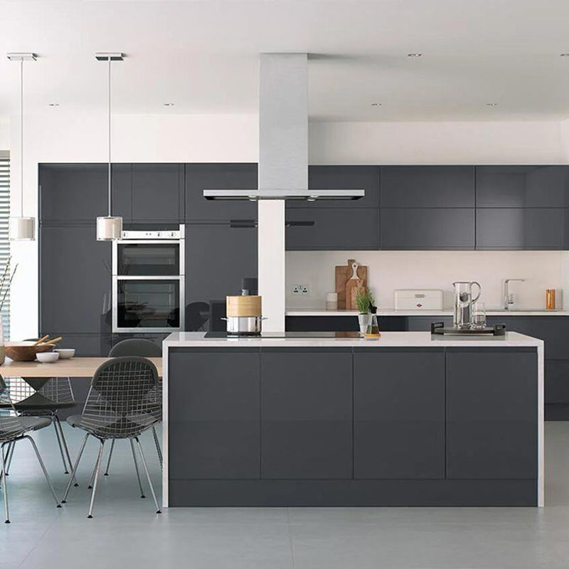 Meubles d'armoire mat personnalisés pour la fin de la villa de luxe de design moderne en bois massif