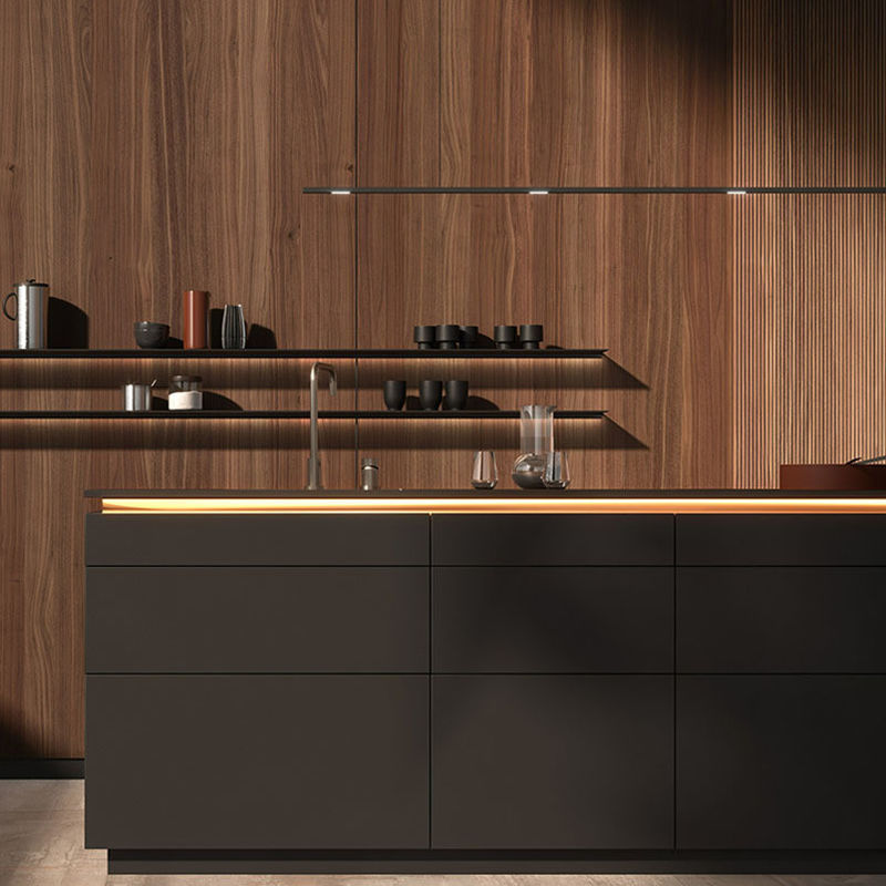 Meubles d'armoire mat personnalisés pour la fin de la villa de luxe de design moderne en bois massif