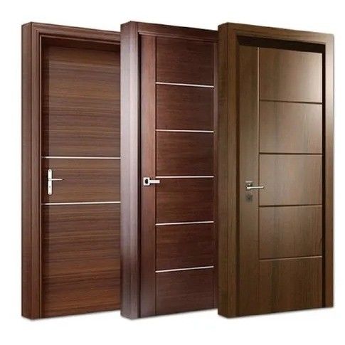 Porte intérieure en MDF et faisceau en bois massif pour un espace de vie de style américain