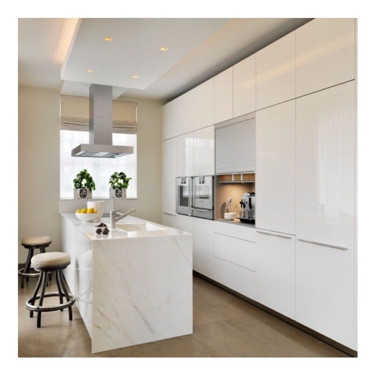 Armoires de cuisine modulaires 2024 Couleur de placage personnalisée pour cuisine de luxe en bois moderne