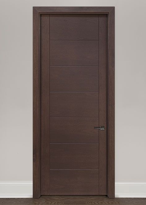 Porte en polymère de style américain professionnel sur mesure design moderne MDF Porte de chambre intérieure