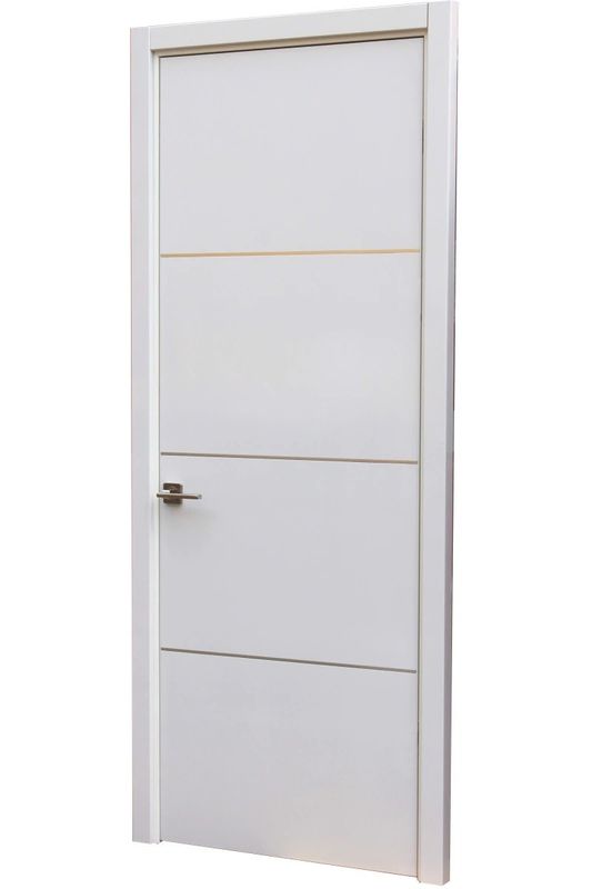 Matériau MDF Taille personnalisée Porte intérieure blanche avec cadre et ouverture latérale