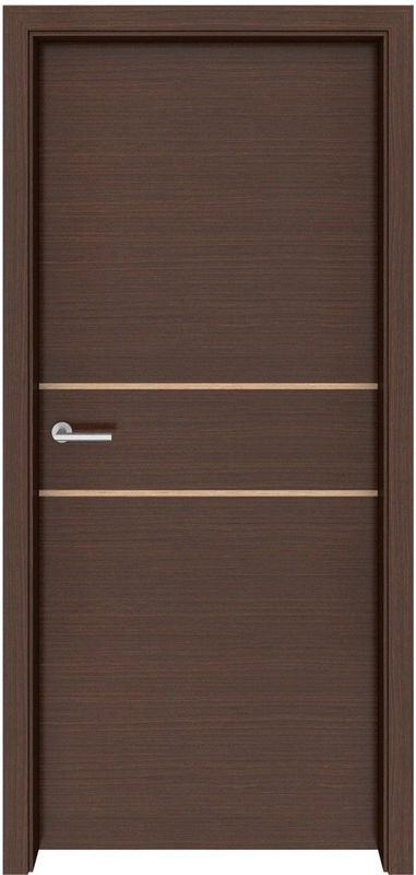 Porte intérieure en bois moderne avec peinture de surface et couleur personnalisée
