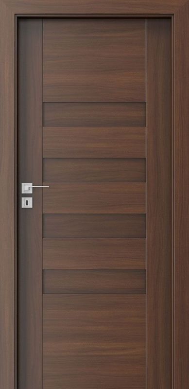 Porte intérieure en bois moderne avec peinture de surface et couleur personnalisée