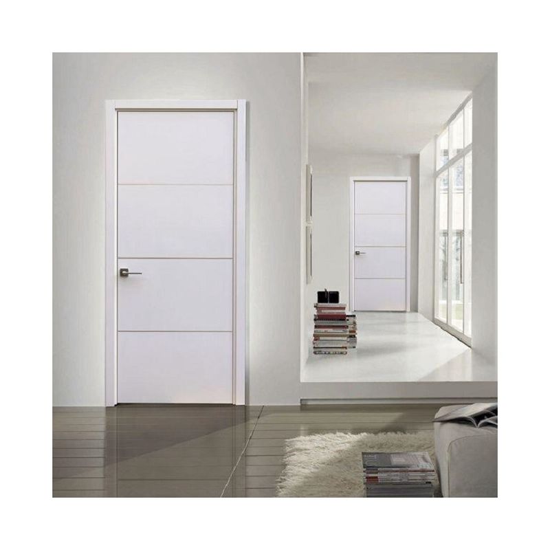 Porte en bois d'intérieur de sécurité moderne Porte en placage imperméable à l'eau personnalisée pour la conception d'hôtel