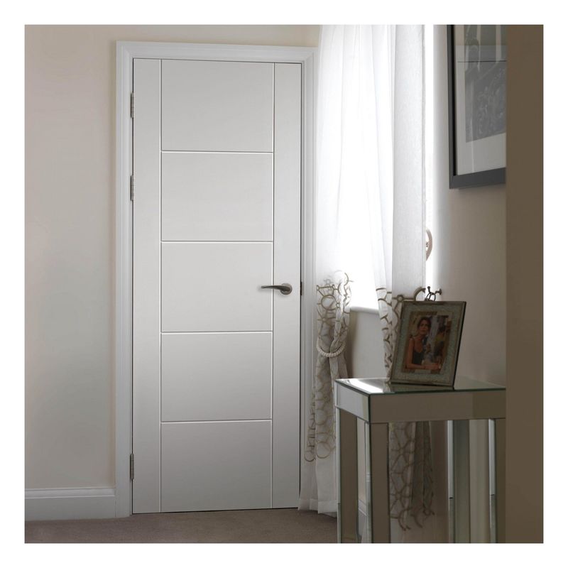 Porte en bois imperméable à l'eau personnalisée pour l'intérieur de la chambre de style moderne 190cm-210cm MDF