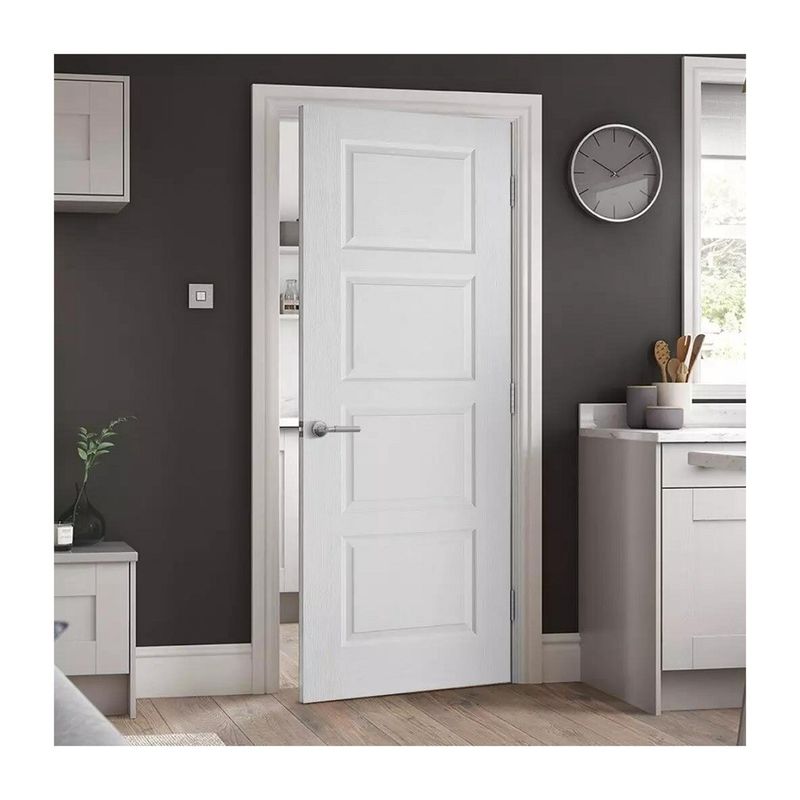 Portes intérieures en bois massif de taille personnalisée de style moderne pour maisons de design contemporain