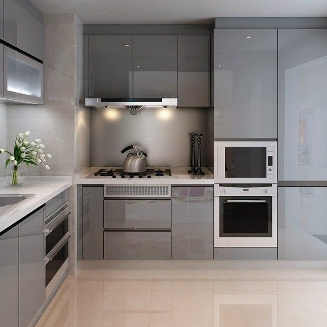 Armoires de cuisine modulaires populaires en bois massif Vintage meubles et accessoires de designers