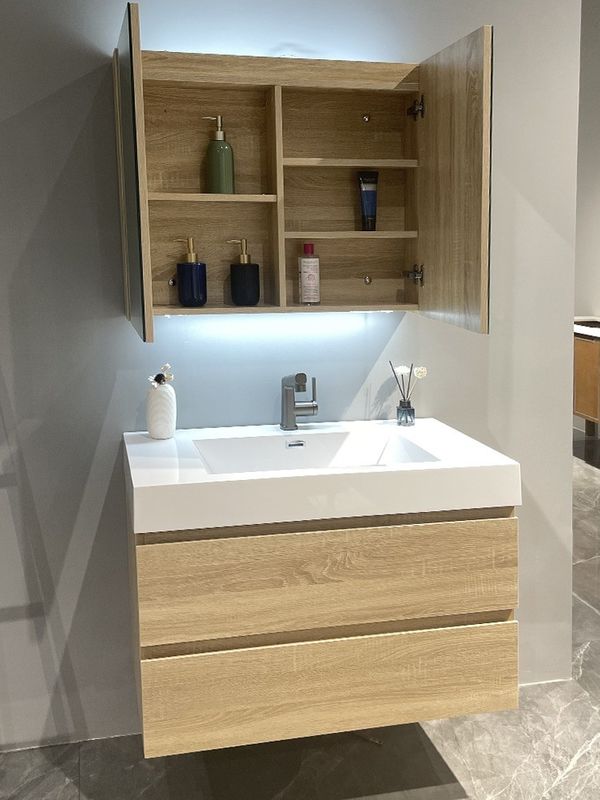 Slides de tiroir matériel de haute qualité pour salle de bain sur mesure avec matériel de carcasse MR-MDF
