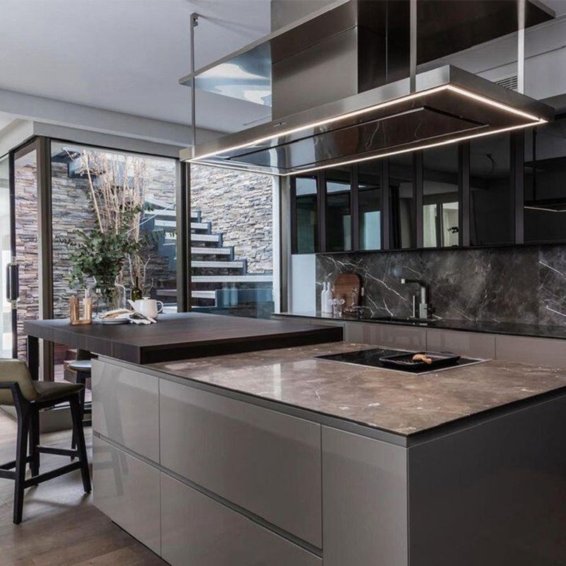 Meubles italiens très brillants en bois massif Luxe
