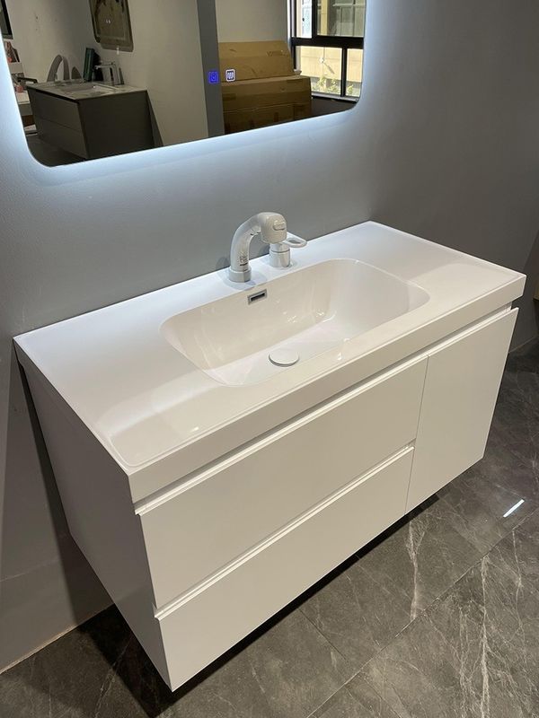 Fabriqué sur mesure haut de gamme de salle de bains européenne Cabinet miroir de vanité pour salle de bains moderne
