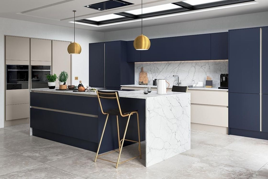 Armoire de cuisine en contreplaqué de taille personnalisée en Hdpe avec MDF