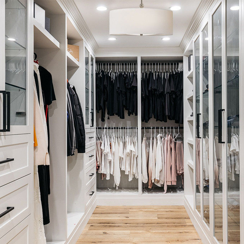 Armoire en bois pour meubles de chambre à coucher en style ouvert
