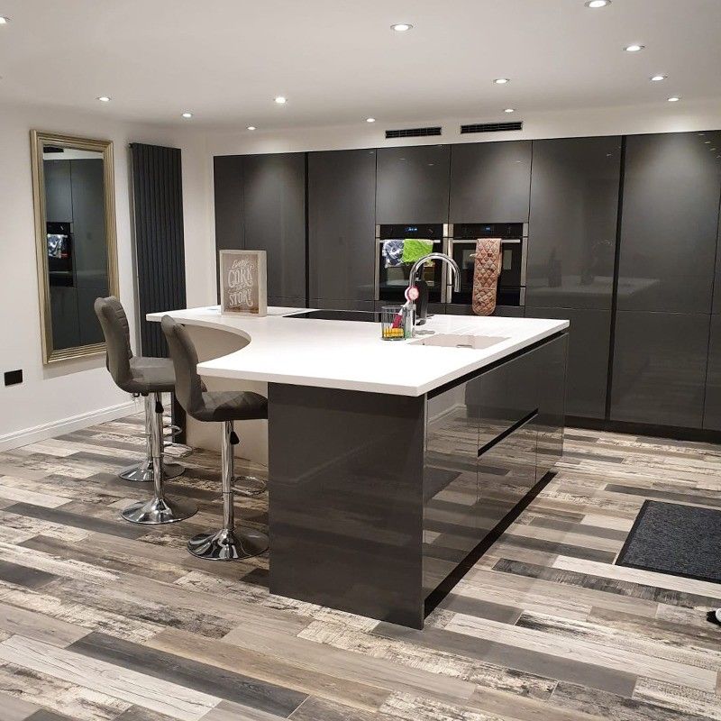 Mdf Modulaire Asses Armoires modernes Ensembles en placage Finition pour les armoires de cuisine Bunnings