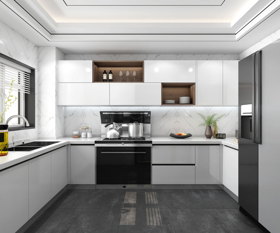 Mdf Modulaire Asses Armoires modernes Ensembles en placage Finition pour les armoires de cuisine Bunnings