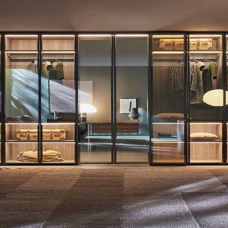 Garde-robe de conception moderne personnalisée haut de gamme pour l'organisation professionnelle du placard