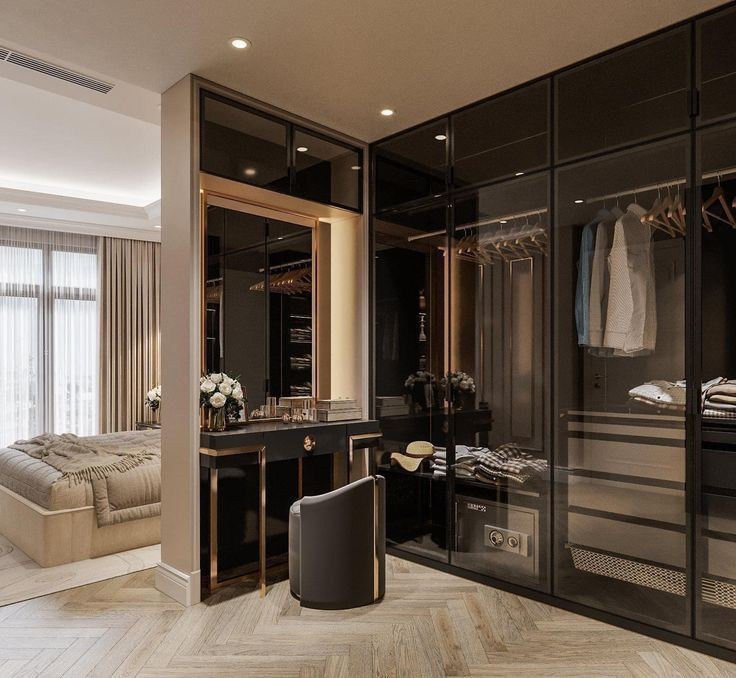 Armoire de chambre à coucher de style pop de luxe personnalisé dans un design moderne avec style bois PANEL
