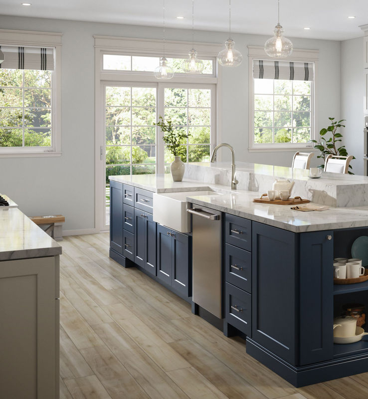 Armoire de cuisine en bois massif personnalisé pour le commerce et la maison