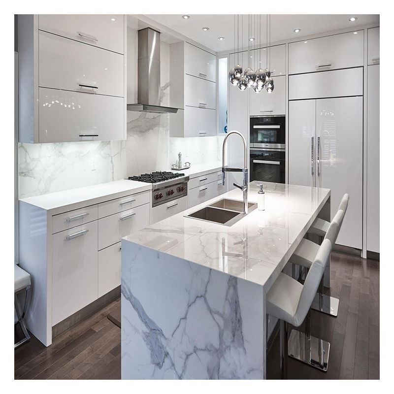 Tableau de couleurs personnalisé et armoire de cuisine modulaire librement conçue en CAD / 3D pour la maison