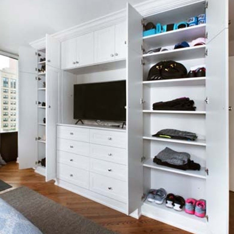 Cabinet de garde-robe en bois convertible de haute qualité La solution de stockage parfaite pour les appartements