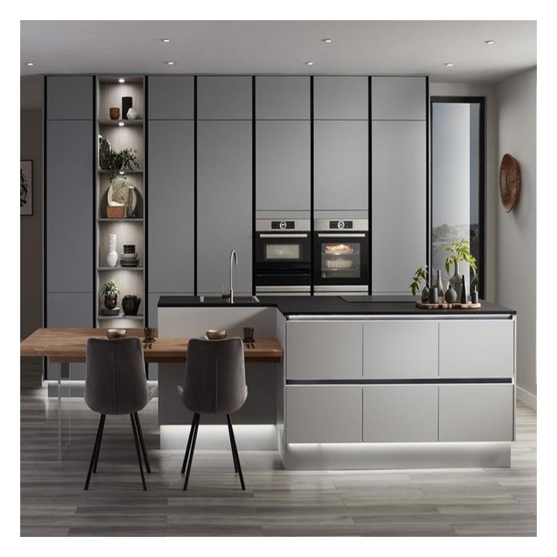 Taille personnalisée Design moderne Laque peinture Armoires de cuisine pour une solution complète de cuisine
