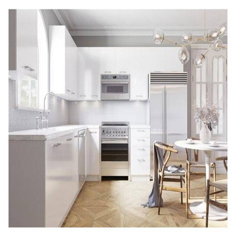 Facile propre avantage personnalisation armoires de cuisine de style moderne brillant pour appartement