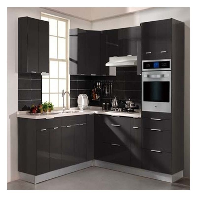 Facile propre avantage personnalisation armoires de cuisine de style moderne brillant pour appartement