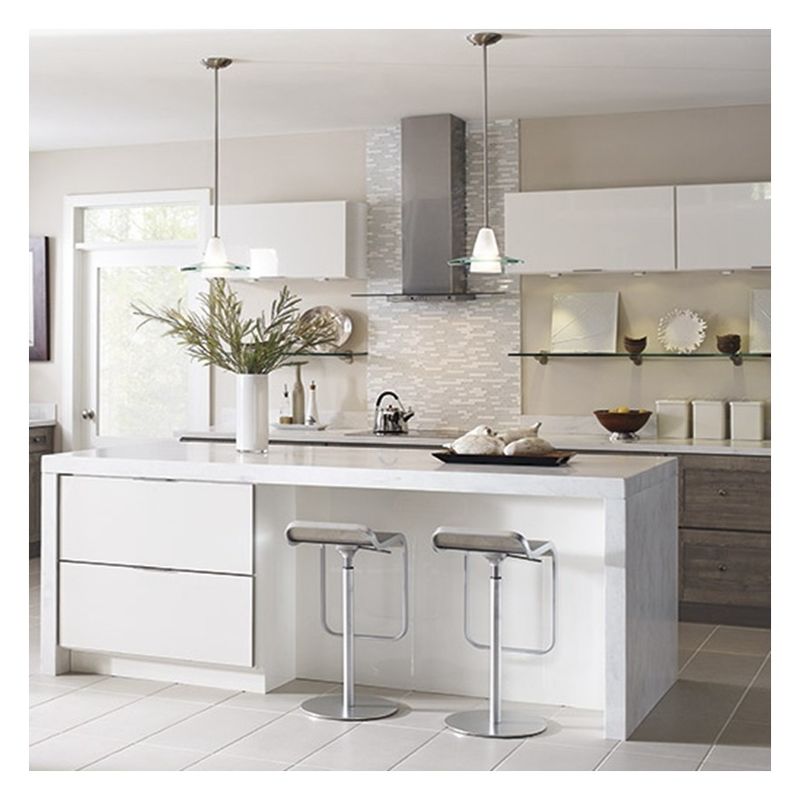 Facile à nettoyer fonctionnalité couleur personnalisée armoires de cuisine de style moderne pour appartement