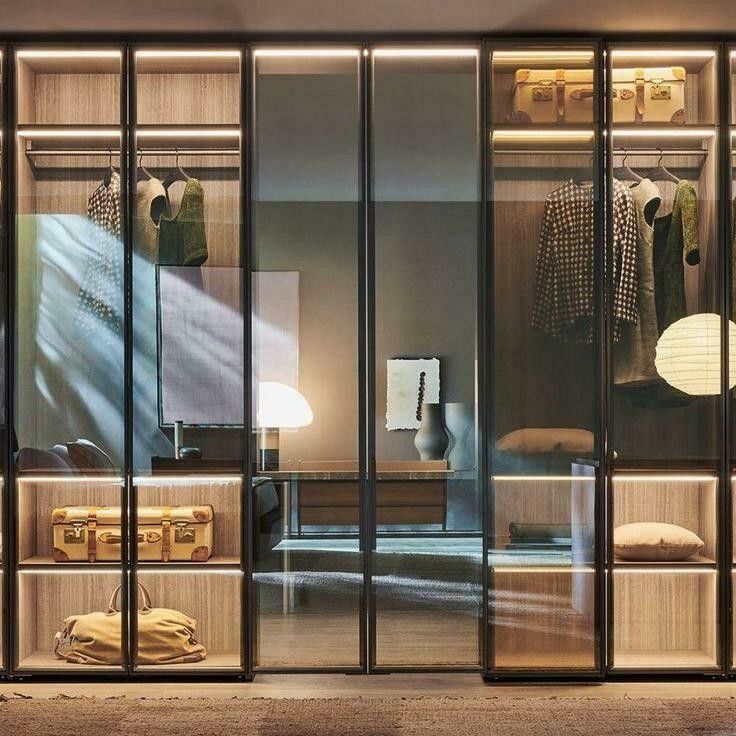 Spécifications complètes Taille personnalisée Armoire de luxe intégrée au design contemporain