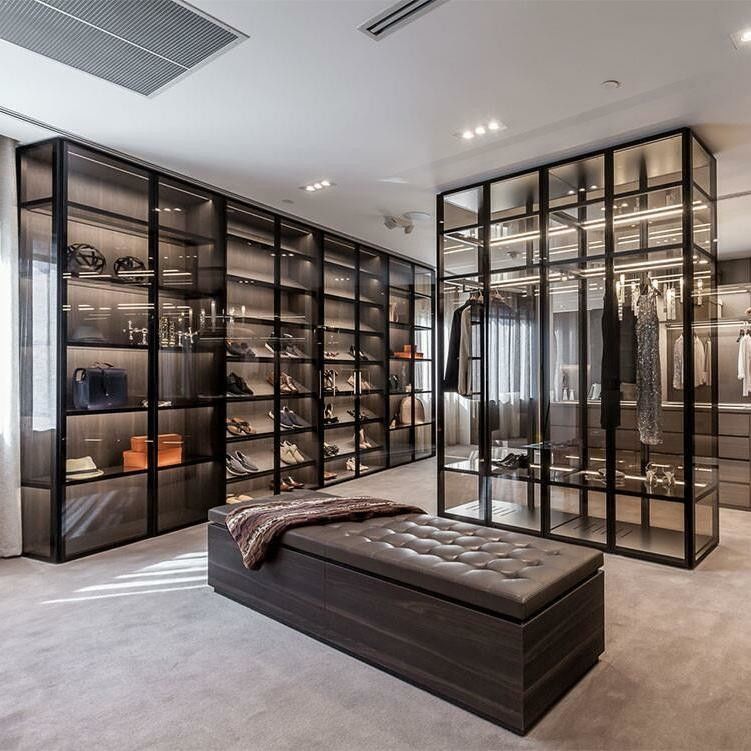 Spécifications complètes Taille personnalisée Armoire de luxe intégrée au design contemporain