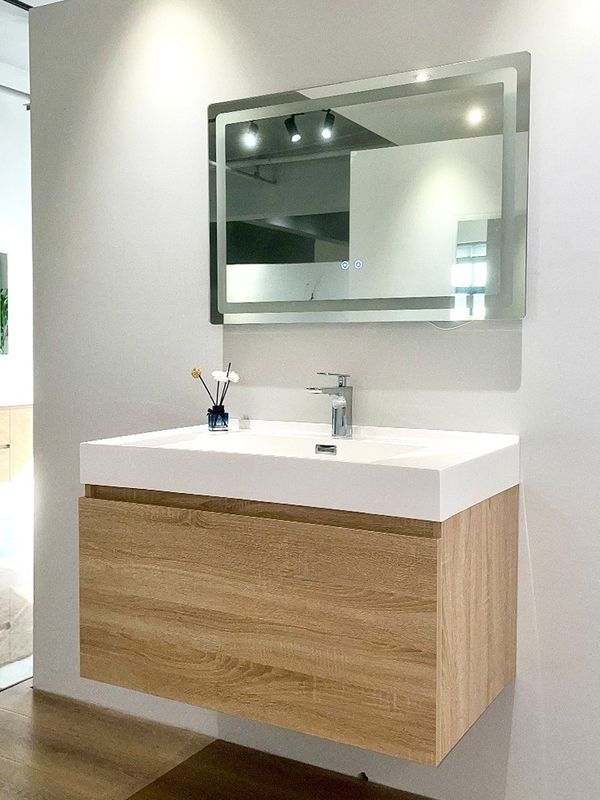 Draguer glissières Meubles de style euro Murs suspendus Double évier Armoire bassin salle de bains Vanity Set