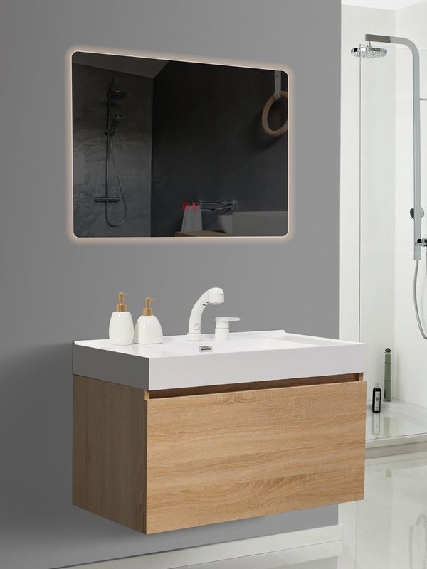 Draguer glissières Meubles de style euro Murs suspendus Double évier Armoire bassin salle de bains Vanity Set