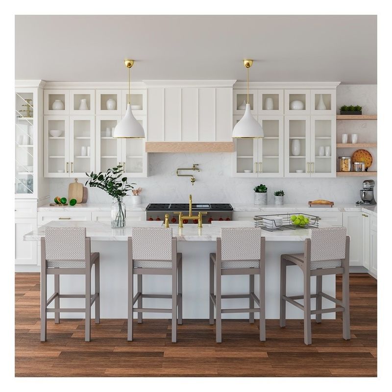 Vendre des armoires de cuisine modulaires en aluminium blanc avec un revêtement en verre avec une porte en MDF