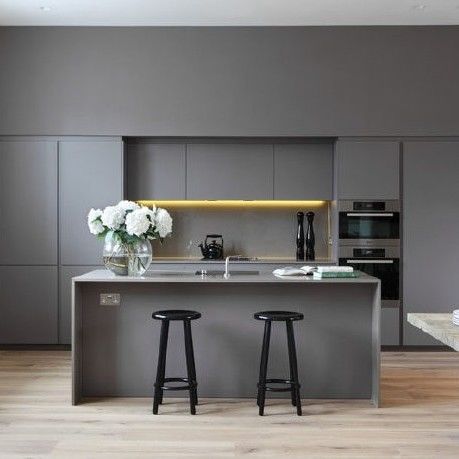 Armoires de cuisine modulaires personnalisées couleur de placage Laque en bois Ensemble de meubles de cuisine
