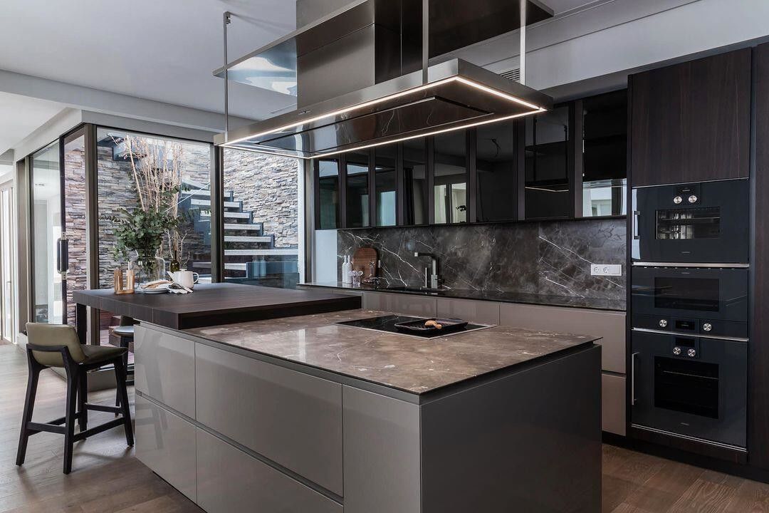 Armoire de cuisine à domicile moderne à l'épreuve de l'eau à l'épreuve du feu