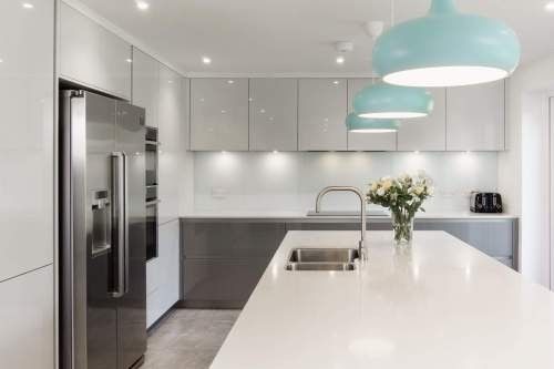 Armoire de cuisine à domicile moderne à l'épreuve de l'eau à l'épreuve du feu