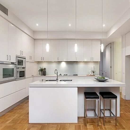 Complète tiroir à tirage au sort Pantry Armoire de cuisine blanche en MDF pour les meubles de cuisine