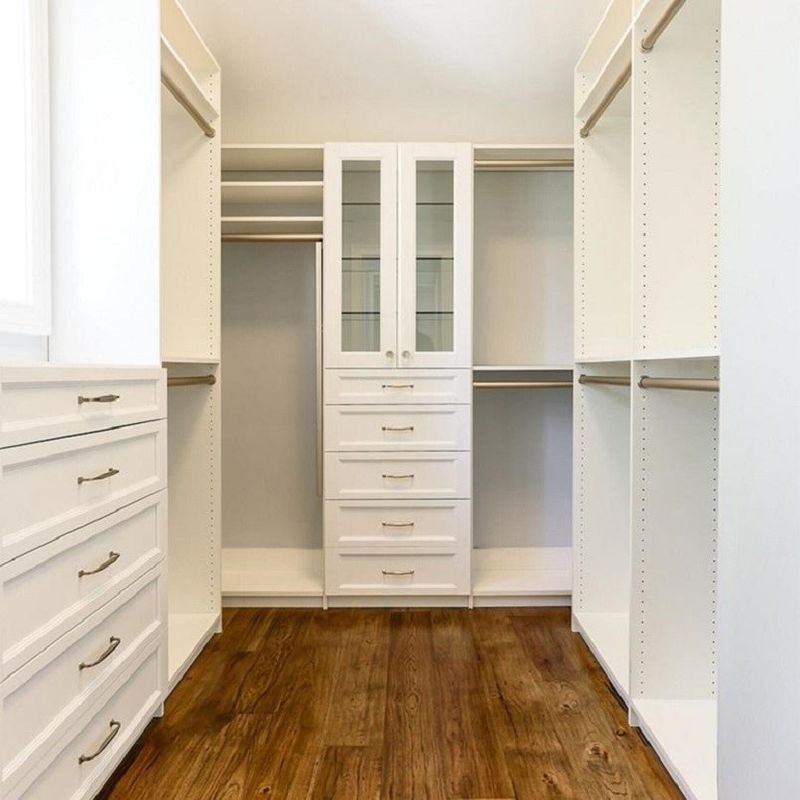 Style de design contemporain Garde-robe avec taille et bois personnalisés