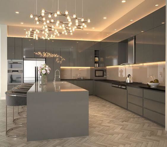 Ensemble de meubles de cuisine ODM / OEM Conception MDF personnalisée pour les maisons modernes aux Philippines